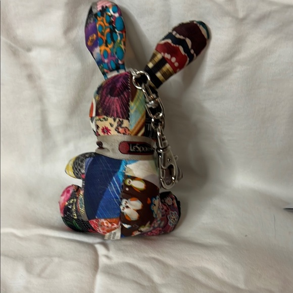 Brand New Limited Edition LeSportsac 40th Anniversary Patchwork Bunny Keychain - Picture 4 of 4